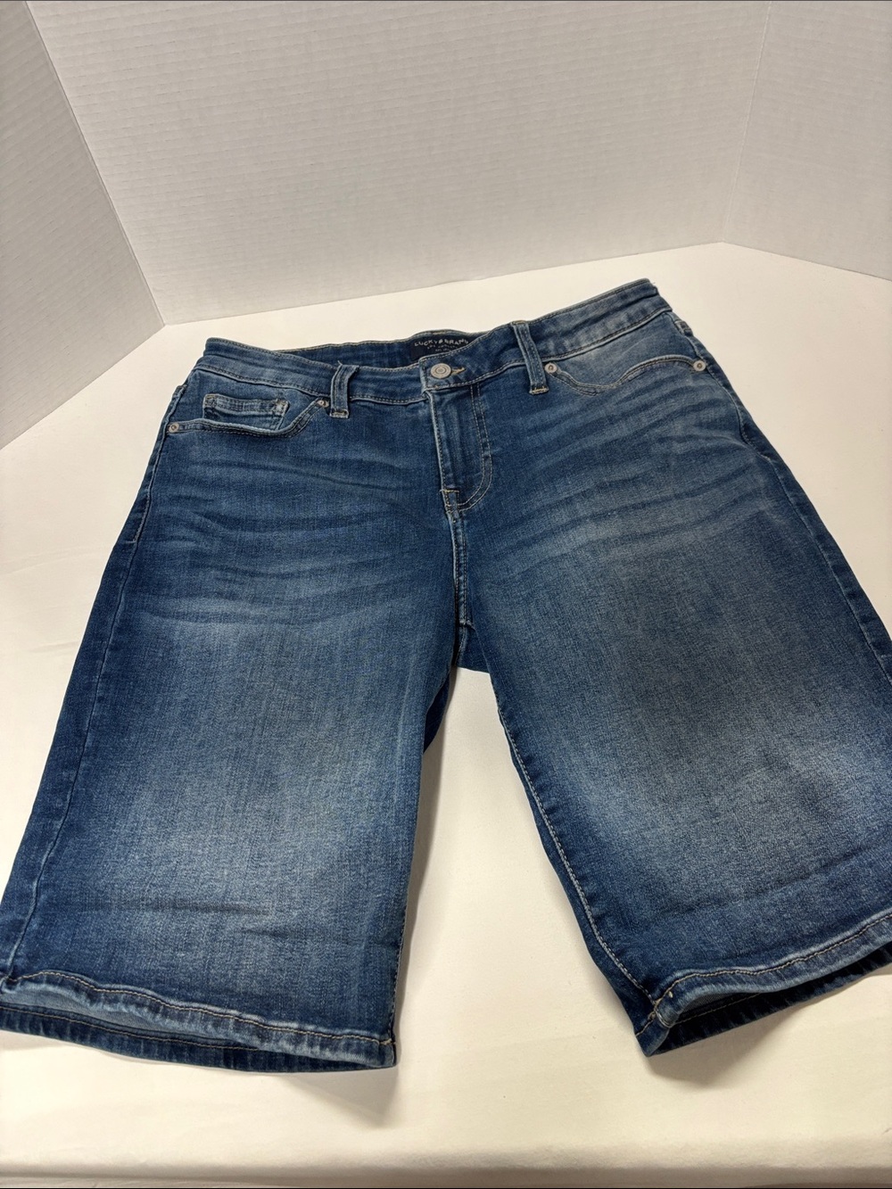Lucky Brand Dark Blue Denim Bermuda Shorts